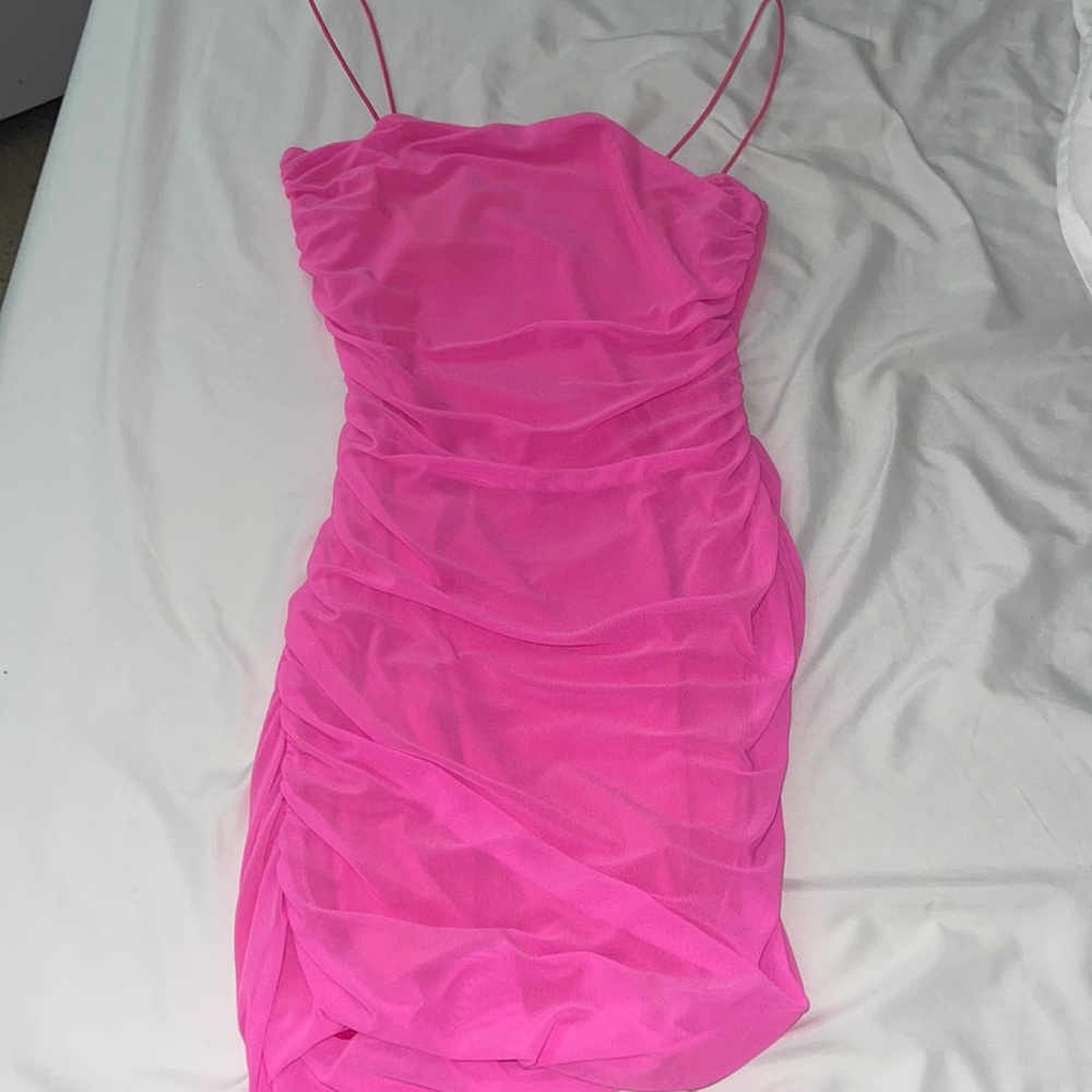 Princess Polly hot pink mini dress